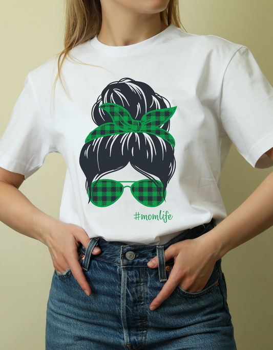 Messy Bun Green Oversized T-Shiirt