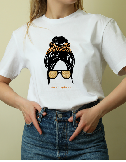 Hair Bun Standard Oversized T-Shirt